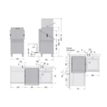 Haubenspülmaschine H 540 / H 540E* mit Ablaufpumpe