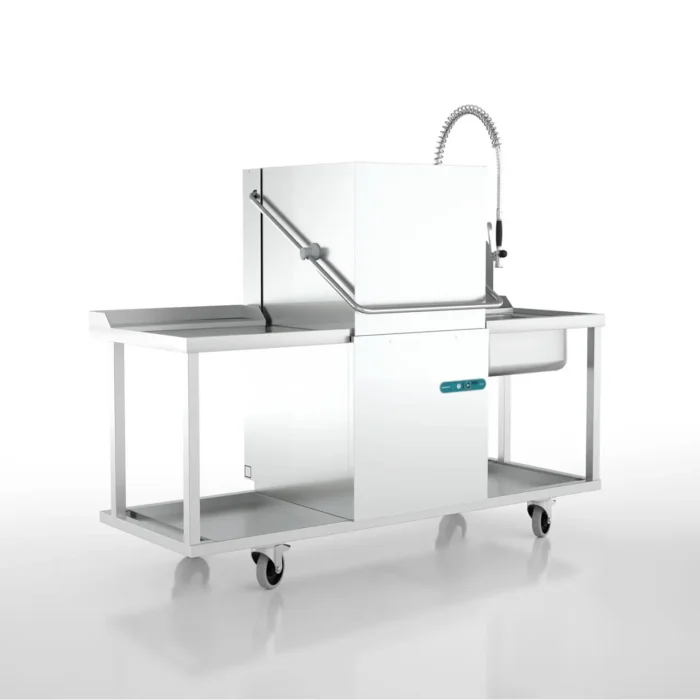 Spülmobil H50-V2 mit Maschine H-530-1 und Schlauchpendelbrause Spülmobil H50-V2 mit Maschine H-530-1 und Schlauchpendelbrause