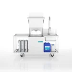 Spülmobil H50-V2 mit Maschine H-530-1 und Schlauchpendelbrause frontal